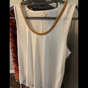 Gold J.crew Tank